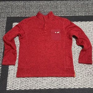 Woolrich Fleece Pullover Sweater Jacket Sz L Outdoor Fleece Gorpcore Cabincore